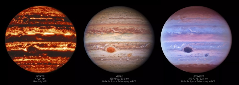 新太空望远镜图组展示木星情绪环